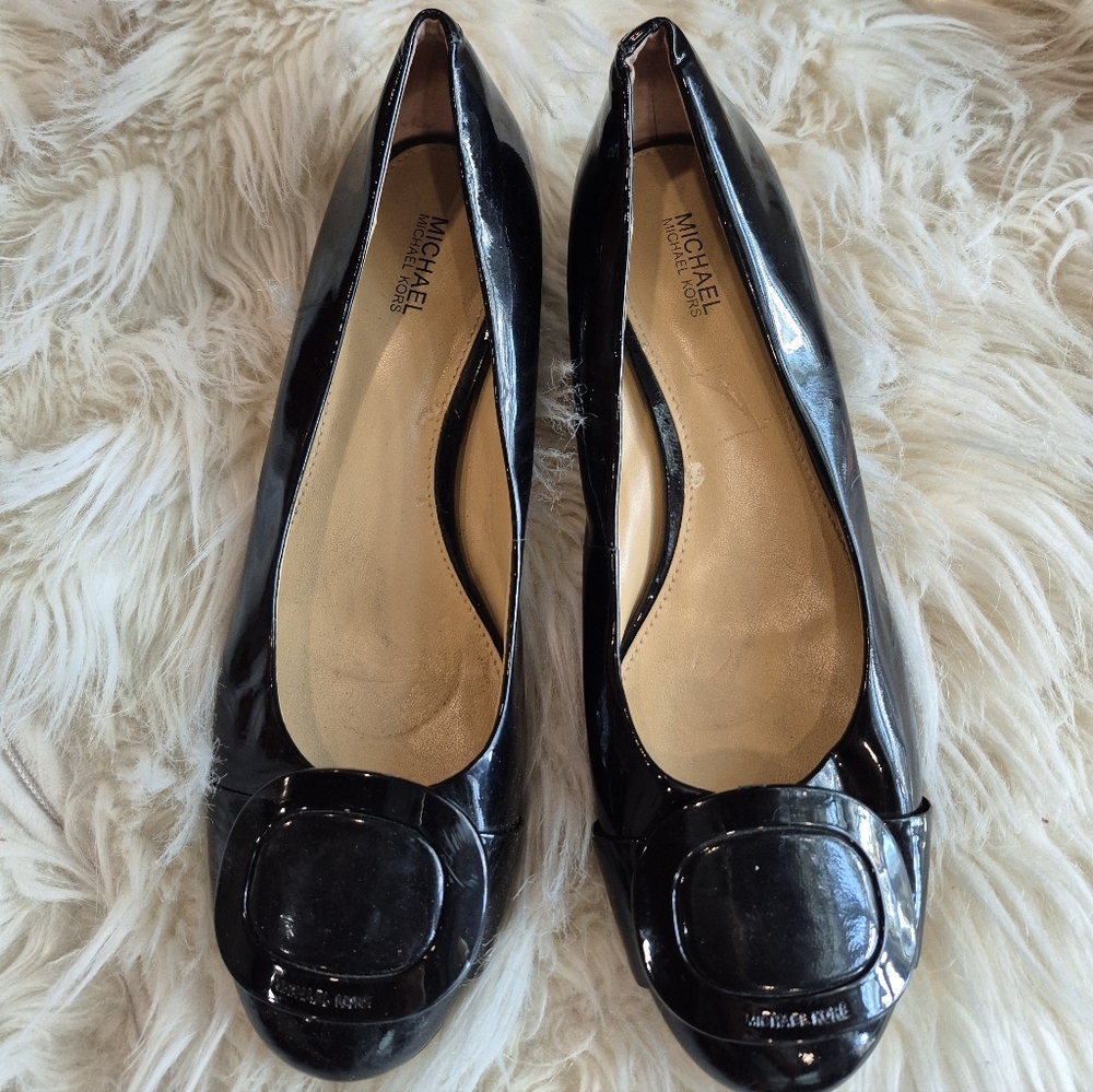 Michael Kors Black Patent Pumps